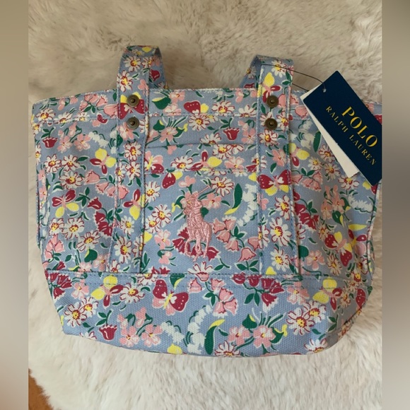 Polo Ralph Lauren Floral Small Tote NWT - Picture 5 of 9